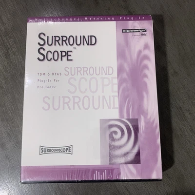 Vintage Digidesign Surround Scope TDM und RTA Plugin Software versiegelt in Box - Bild 1 von 4