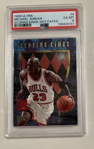 Michael Jordan 1995 Ultra Scoring Kings Hot Packs #4 Bulls PSA 6 Recent Slab - Bild 1 von 3