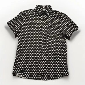 Gustin Shirt Men’s XXL Geometric Short Sleeve Button Down Cotton Made In US - Picture 1 of 6
