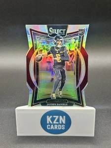 Jayden Daniels 2024 Panini Select #26 Concourse Die-Cut Silver Prizm Rookie RC - Picture 1 of 2