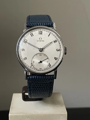 OMEGA Vintage 1940’s 30T2 Gents Manual Silver Sub-Seconds Watch - Image 1 of 4