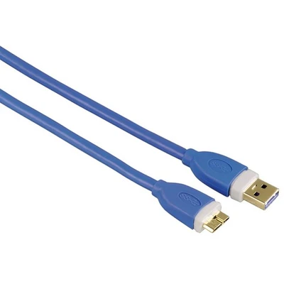 Hama HQ 3m USB 3.0 USB-Kabel Micro-B-Stecker Micro-USB Gold geschirmt PC HDD Hub - Bild 1 von 4