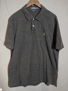 Polo Ralph Lauren Classic Fit Polo Shirt XL Gray Normcore Preppy Casual Knit - Picture 1 of 8
