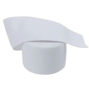Premium White Elastic 2 inch Wide Sewing Dressmaking Waistband Cuff UK Seller - Picture 1 of 6