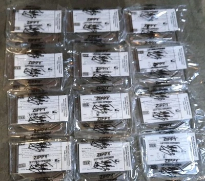 Lot of 12 Zippy Business Card Holder Letter Openers Advertising Promo USA Made  - Image 1 of 2