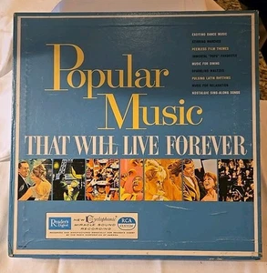 READERS DIGEST POPULAR MUSIC THAT WILL LIVE FOREVER  VINYL BOX COLLECTION 10 LP - Picture 1 of 4
