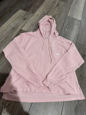 Sudadera con Capucha Victoria's Secret Love Rosa Y2K Talla Grande Para Mujer Rosa Foto 1 de 4