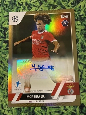 2022-23 Topps UEFA 1st Edition Moreira Jr Auto Gold /50 - Image 1 of 2