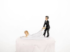 Topper Torta Matrimonio Sposa che Scappa 13cm