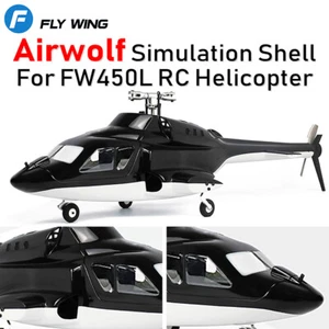 Fly Wing FW450L Airwolf Helicopter Fuselage Shell V2 V2.5 V3 Simulation RC Part - Picture 1 of 16