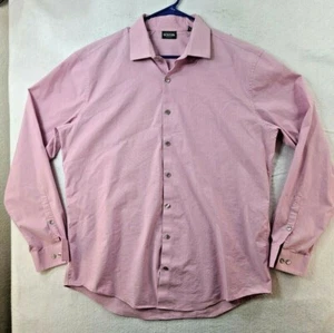 Kenneth Cole Reaction Mens XL Slim Fit Pink Long Sleeve Button Up Shirt - Picture 1 of 9