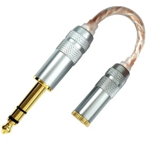 Flexible 6.35mm to 4.4mm Dongle Plug Cable Wire for Studio and Home Use - Zdjęcie 1 z 8