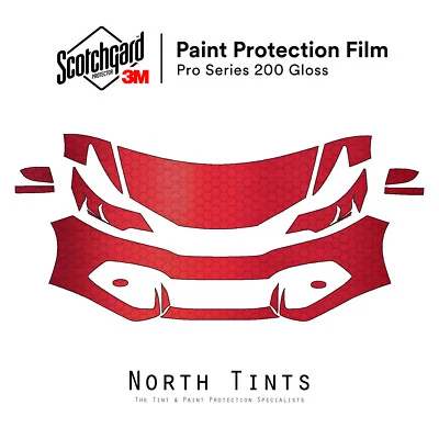 Sujetador transparente 3M PRO PreCut protección pintura PPF para Honda Civic Coupé 2014-2015 kit Foto 1 de 4