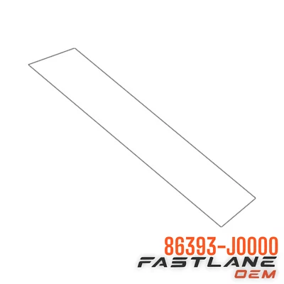 2018-2022 HYUNDAI ACCENT REAR RIGHT BLACK OUT TAPE NEW OEM 86393-J0000 - Image 1 of 4