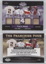 2021 Leaf Lumber The Franchise 4 Relics Purple /9 Nellie Fox Frank Thomas HOF