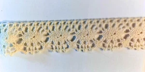 Spitze Spitzenbordüre Spitzenborte Häkelspitze Klöppelspitze Häkelborte 20 mm - Picture 1 of 2