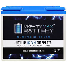 Mighty Max 12V 35AH U1 Lithium Replacement Battery for Golden Tech AGM1234T