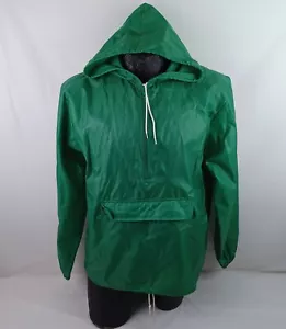 Izod Lacosta 1/4 Zip Pullover Windbreaker Rain Jacket Medium Hong Kong Vtg 70's - Picture 1 of 9