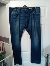 Marks & Spencer Selvedge Jeans, White Oak Cone Denim, Navy, Size Mens W42 L33