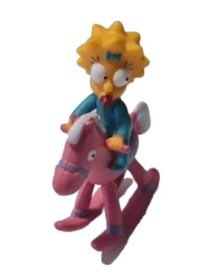 Die Simpsons  - PVC Figur - Maggie Schaukelpferd - ca 5,5cm - 2007 FOX - Bild 1 von 4