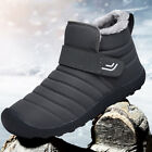 #F Waterproof Snow Boots Anti-Slip Ankle Boots Outdoor Cotton Shoes (Grey 45)