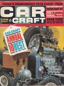 CAR CRAFT Magazine January 1966 - Annual 10 Best Rods of the Year / Fairlane GT - Picture 1 of 3