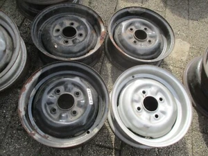 Ford Escort MK1 Stahlfelgen Felgen Stahl 4x12" 4-Loch Satz 4 Stück - Bild 1 von 14