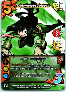 Ambush anfibio MHA-Q01 P 2/5 - My Hero Academia CCG Wave 1 promoción - Imagen 1 de 2