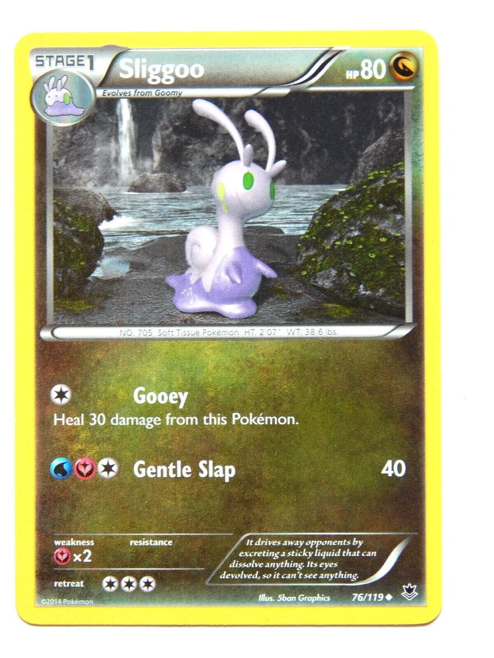 Sliggoo 76/119 (LP, Pokemon Card, Phantom Forces, 2014, Dragon, Uncommon) - Image 1 of 1