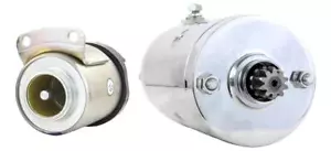CHROME STARTER & SOLENOID FITS HARLEY SPORTSTER 1000 CAFE RACE XLCR1000 77-78 - Picture 1 of 4