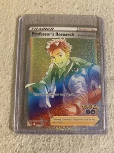 Professor's Research 084/078 Rainbow Holo Secret Rare Full Art Pokemon Go - Picture 1 of 2