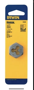 Irwin Industrial 9420 kohlenstoffreiches Stahlsechseck 1"" Quer Flachform 1/4""-20 Nc - Bild 1 von 1