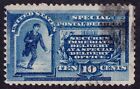 US Scott E1, 1885 Special Delivery, 10c blue, FINE USED