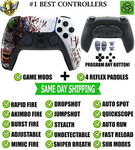HA HA HA Pro V4 Modded+4 Paddles Silent Modz Wireless Controller for PS5 - Picture 1 of 1
