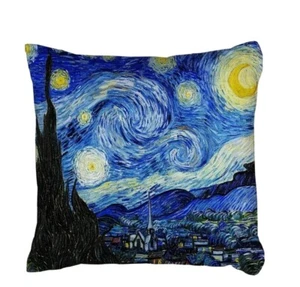 Sternennacht Kissenbezüge 2er Set Sofa Dekor Kissenhüllen mit Reißverschluss 18 Zoll Kunst - Bild 1 von 8