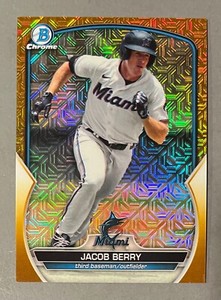 ⚾(you pick) Miami Marlins 2023 Bowman Chrome  🔵⚫