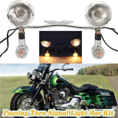 Passing Turn Signals Light Bar for Suzuki Intruder Volusia VS VL 800 1400 1500 - Image 1 of 4