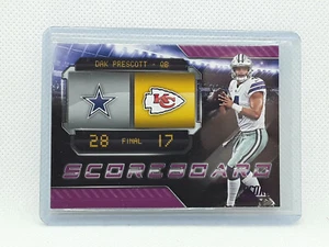 Dak Prescott 2018 Score Football - Scorecard PURPLE - Dallas Cowboys - Picture 1 of 1