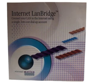 Virtual Motion Internet LanBridge 2 User 56K Disc New 1998 - Picture 1 of 2