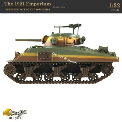 ☆ 1:32 Diecast 21st Century Toys Ultimate Soldier WWII US Marine Sherman Tank - Image 1 of 4