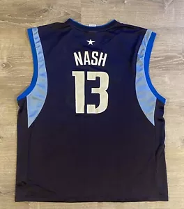 Dallas Mavericks Steve Nash #13 Reebok NBA Mesh Jersey Navy Blue Men’s XL - Picture 1 of 11