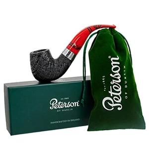 Pipa de tabaco de billar Peterson Drácula Sandblasted XL90 cola de pez, doblada, 3 mm - Imagen 1 de 9
