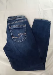 Jeans argento Sam Factory invecchiato distrutto ricamato donna taglia W27 L27 - Foto 1 di 4
