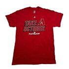 Arizona Diamondbacks T Shirt Mens Medium M Red Graphic Print Majestic MLB Tee