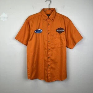 Buell Harley-Davidson Orange Short Sleeve Shirt - Picture 1 of 3