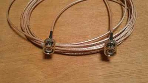 US MADE RG-316 BNC male to BNC male RF Pigtail Coax Jumper Cable 100 ft - Picture 1 of 2