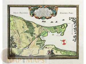 Denmark Old map of Funen - Nyborg Fortress - Dano-Swedish War Puffendorf 1696 - Picture 1 of 1