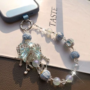 Dream Starry Crystal Wrist Strap Phone Case Accessories for Women Girls - Photo 1 sur 12