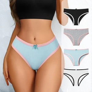 Womens Cotton Knickers Briefs Ladies Stretch Bikini Panties Underwear Sleepwear - Picture 1 of 5