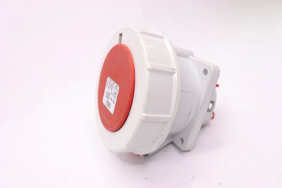 Dispositivo de fiação Hubbell - Kellems dispositivo de pino e manga IEC resistente vermelho C532R6WA - Imagem 1 de 1